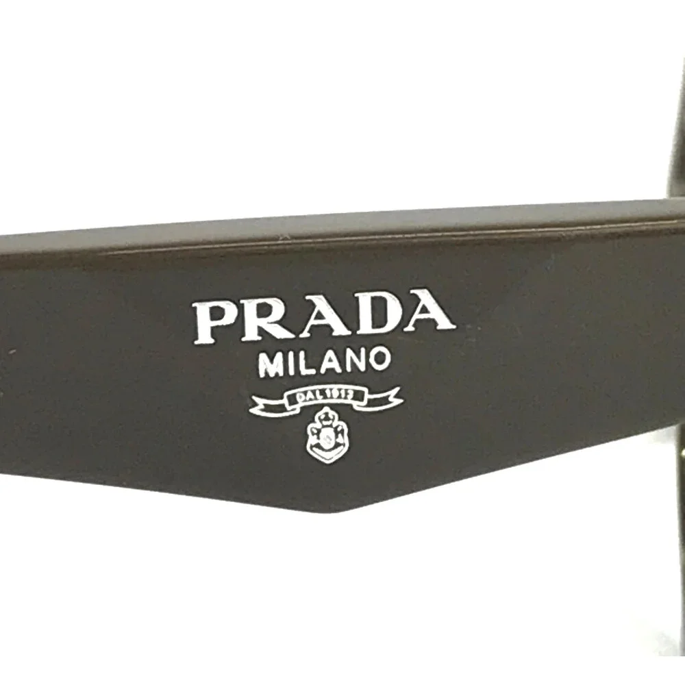 Prada Eyeglasses Frames VPR20Z 15L-1O1 Dark Brown Butterfly Full Rim 52-17-145